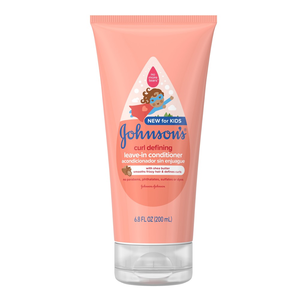 Kem ủ tóc dành cho trẻ Johnson's Curl Defining Tear-Free Kids' Leave-in Conditioner with Shea Butter 200ml (Mỹ)