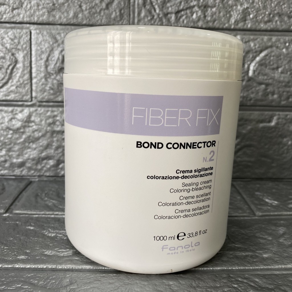 ( Chính hãng ) Dầu Xả phục hồi tóc Fiber Fix Bond Connector N.2 Sealing Cream Colouring Bleaching FANOLA 1000ml