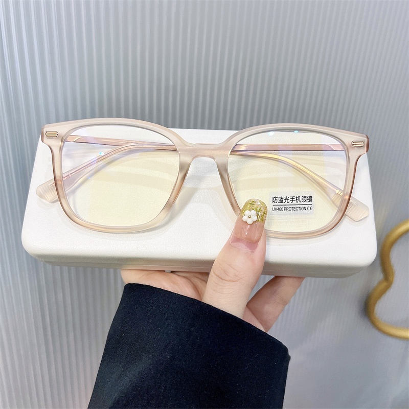 Mắt Kính Chống Ánh Sáng Xanh Hình Vuông Thời Trang Hàn Quốc Cổ Điển