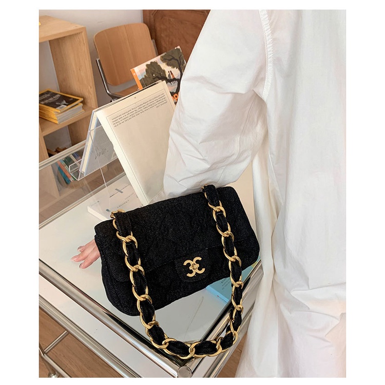 Túi Xách Denim Thêu Họa Tiết Thời Trang Mới 2022 Cho Nữ