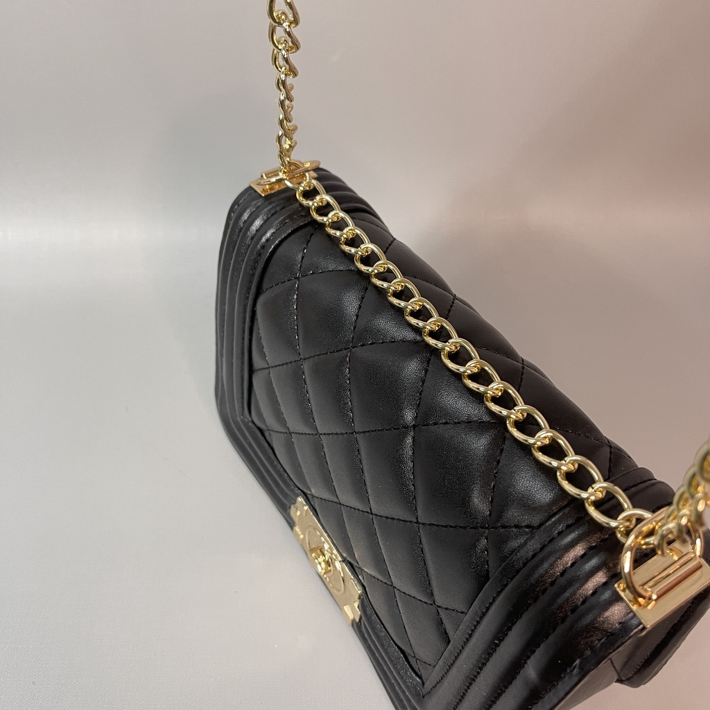 Thanh Lý Túi Xách Thời Trang Giá Rẻ Đeo Vai Đeo Chéo Boy Xích 2 màu Đen Trắng BOYVNX21