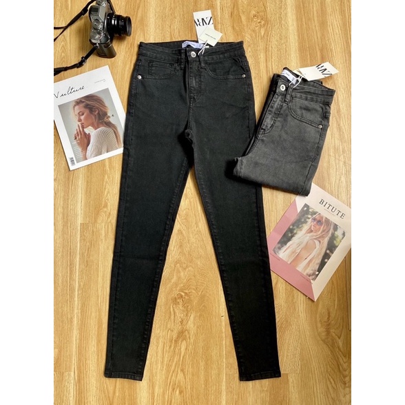Quần jean skinny xám