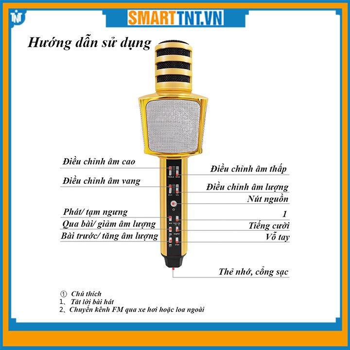 Micro kèm loa karaoke Anysing ZBX-69, micro SD-18, SD-17