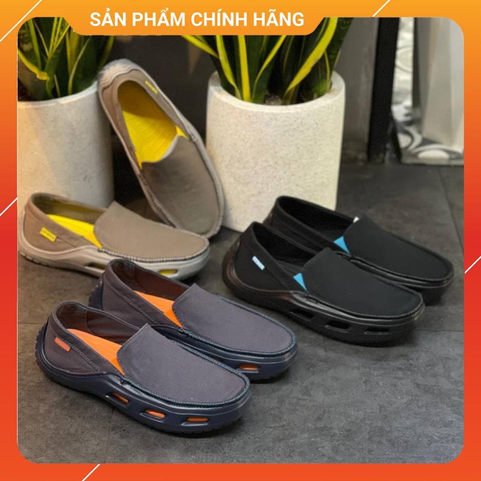 Giày Nam Cross TideLine, slip on nam, chất liệu vải bố có đệm êm, đế nhựa hạn chế trơn trượt JKK