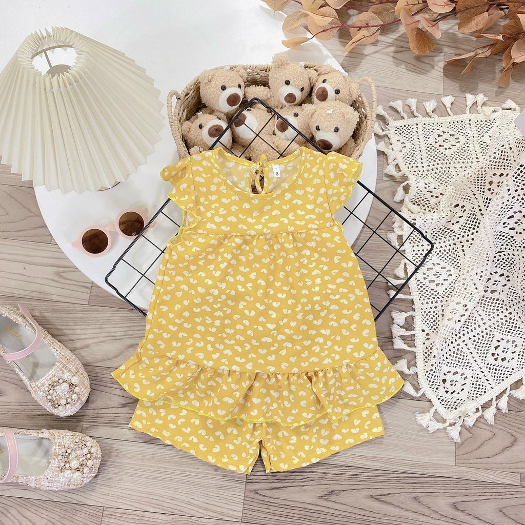 Bộ lanh lụa bé gái size từ 6-24kg❤️HÀNG ĐẸP❤️ hàng thiết kế chất mềm mịn, không nhăn, thấm hút mồ hôi