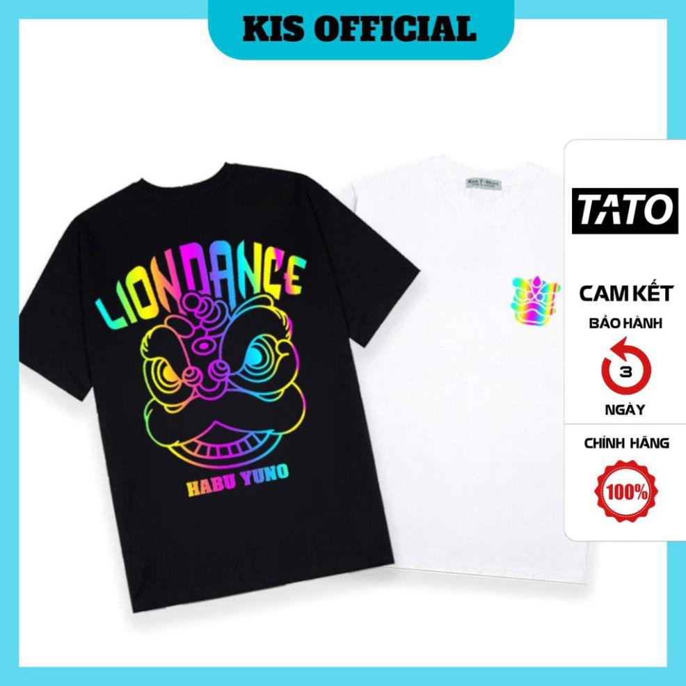 Áo Thun Phản Quang Lion Dance Cotton 75% Form Rộng Unisex Nam Nữ Đẹp. KIS OFFICIAL