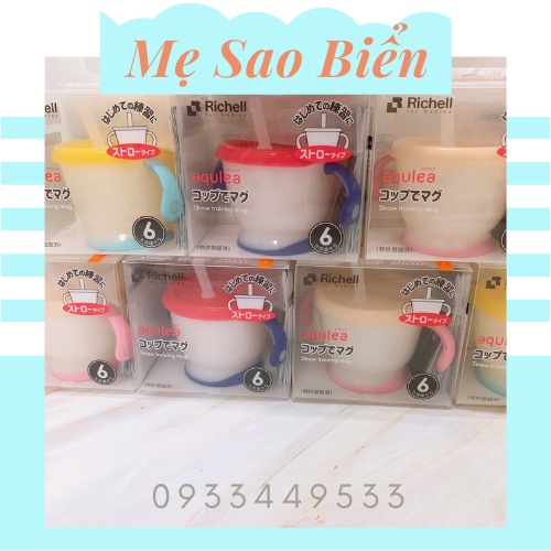 Cốc tập uống 3 giai đoạn cho bé Richell (Hàng chính hãng)