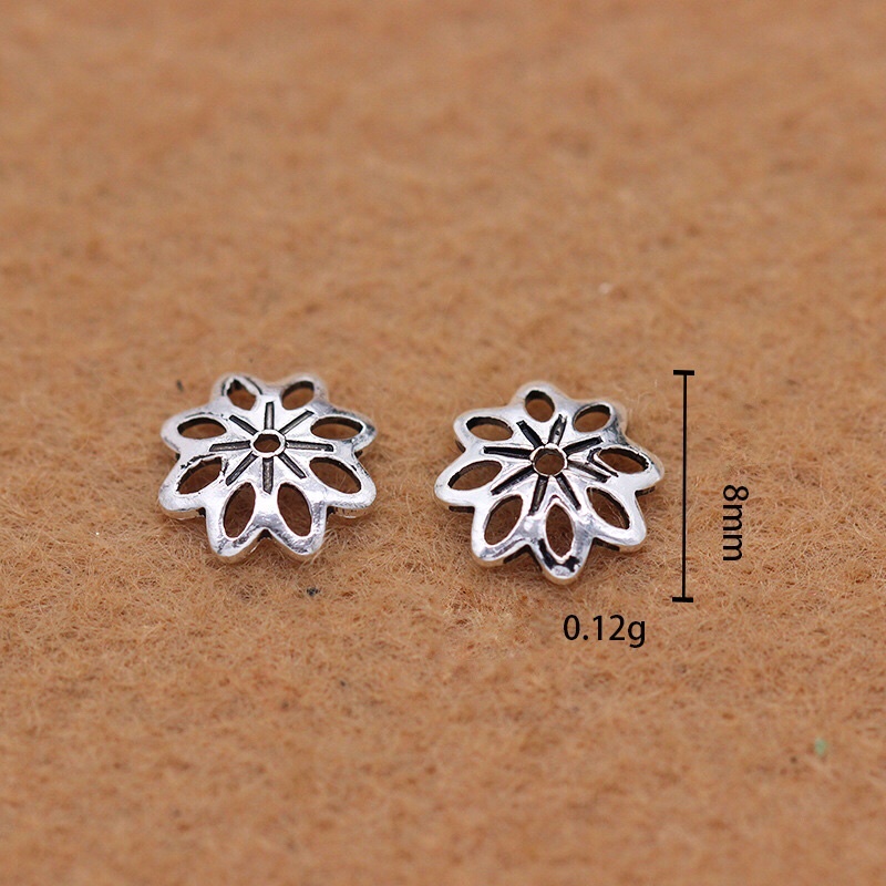 🔰 GIÁ SỈ 🔰 Bạc chuẩn: Charm bạc ốp hoa bạc cực xinh - Hàng đẹp, TH326