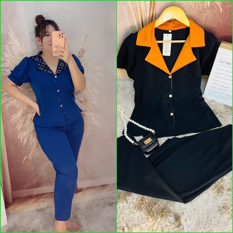 Bộ mặc nhà Bigsize 60kg đến 95kg(sét vest phối)