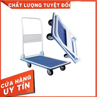 XE ĐẨY HÀNG 4 BÁNH [CAO CẤP] XE ĐẨY HÀNG - XE ĐẨY HÀNG GẤP GỌN TRỌNG TẢI 150kg SÀN THÉP CHẮC CHẮN