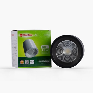 Đèn LED ống bơ, đèn Downlight nổi trần Rạng Đông 15W