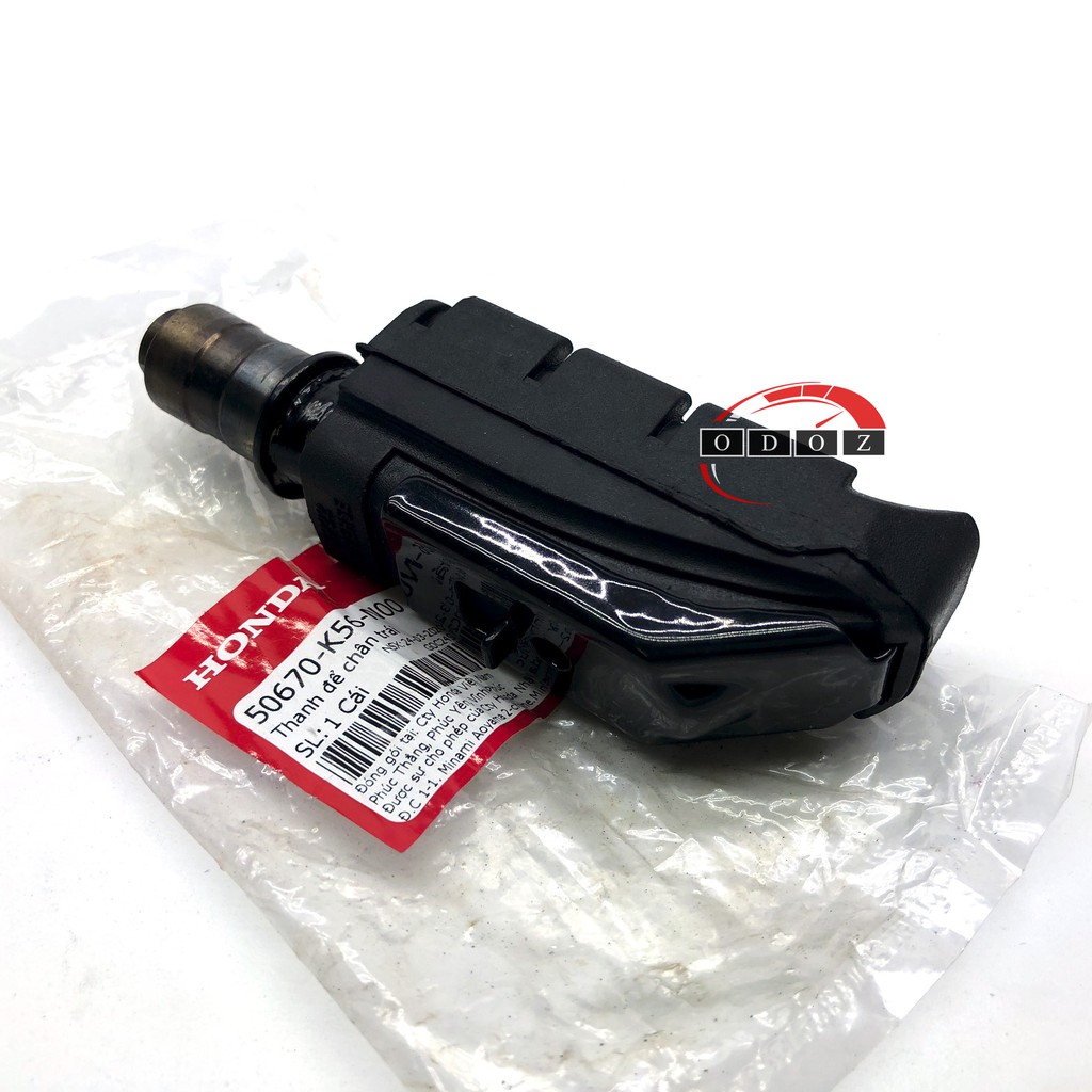 Thanh để chân trái gác chân trước xe Winner Sonic (kèm cao su và pad sắt)