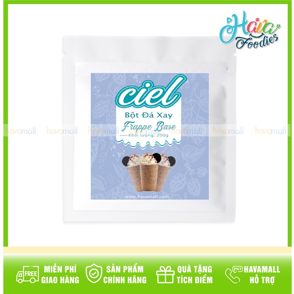 [KÈM CÔNG THỨC] Bột Đá Xay Frappe Ciel 200gr - Frappe Base Powder