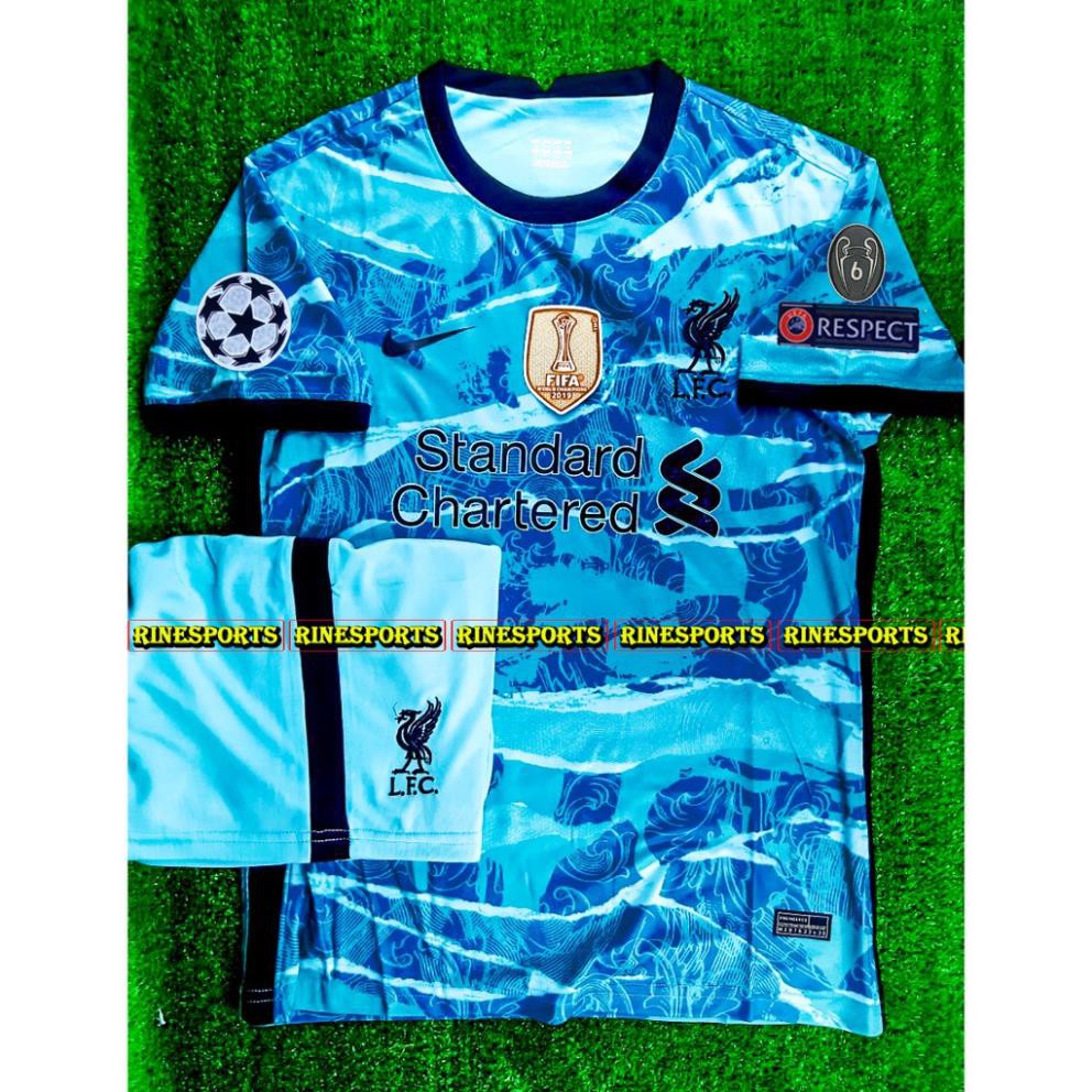 Bộ Áo bóng đá liver ( liverpool ) xanh mùa mới 2020 - 2021 hàng Thailand chuẩn thi đấu 100%