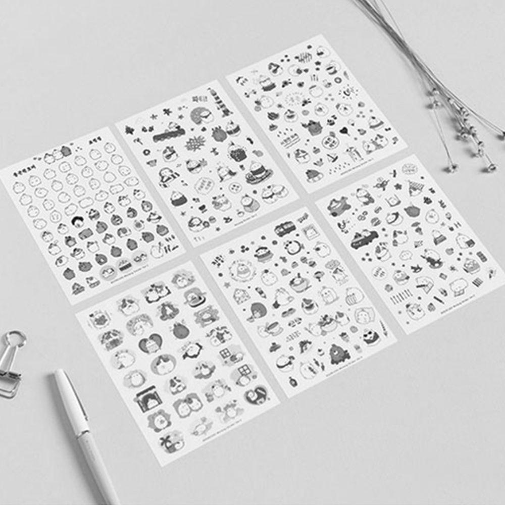 PEWANY Sticker Dán Trang Trí Laptop / Điện Thoại Hình Thỏ Molang Đáng Yêu