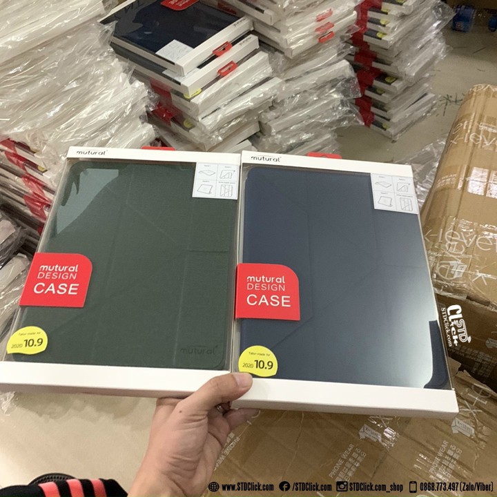 BAO DA IPAD AIR 5 - AIR 10.9 2022 - AIR 4 - AIR 10.9 2020 - PRO 11 2020 MUTURAL CÓ KHE BÚT CHÍNH HÃNG - HÀNG CHUẨN