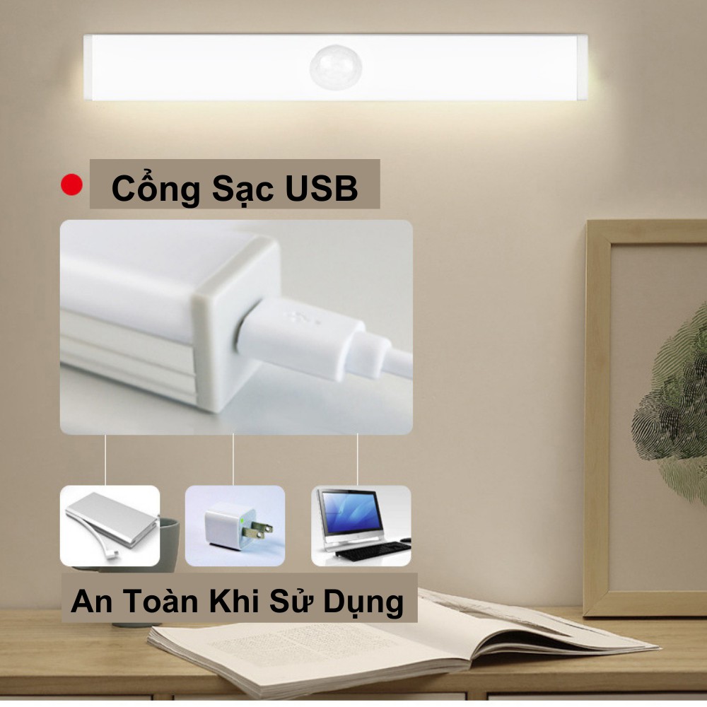 Đèn led cảm biến , đèn led cảm biến thông minh đèn cảm biến phòng ngủ gắn tường tiện lợi TIME HOME