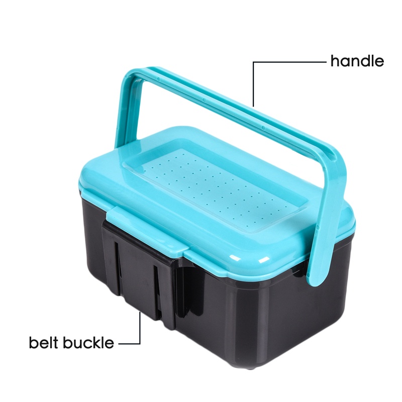 Hộp Đựng Mồi Câu Cá Hai Tầng Đa Năng Tiện Lợi