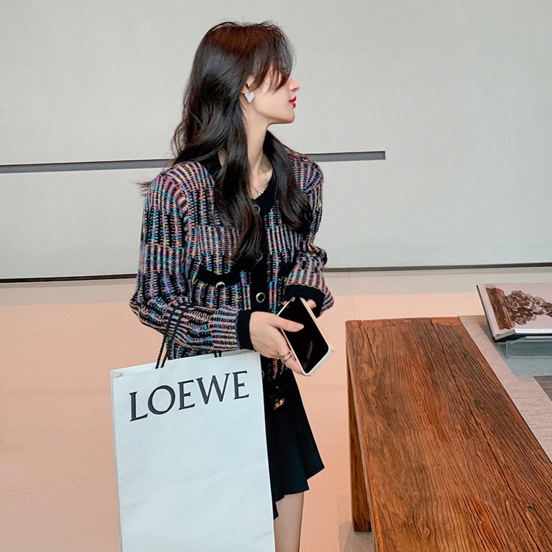 Áo khoác cardigan dệt kim thời trang mùa thu cho nữ