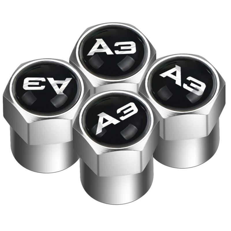 Set 4 nắp van bánh xe hơi Audi Q3 Q5 Q7 A3 A4 A5 A6 A7 A8 B5 B6 B7 B8 B9 Tt