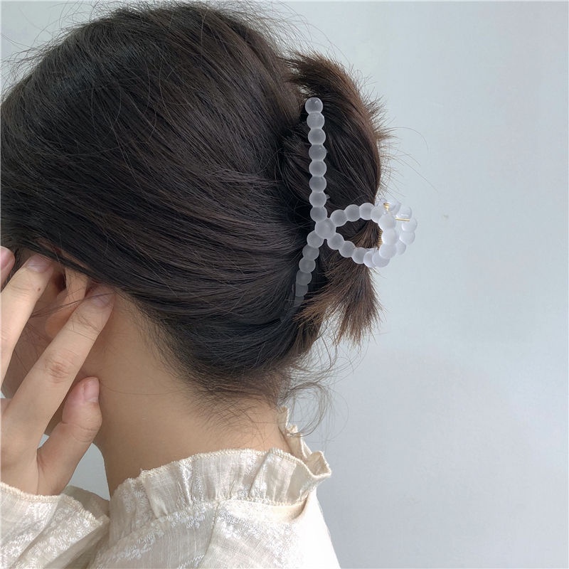 Kẹp lò xo càng cua xoắn tròn trong suốt 11cm K01A