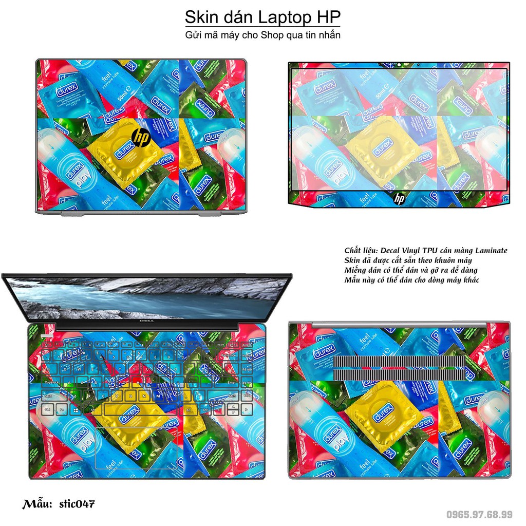 Skin dán Laptop HP in hình Hoa văn sticker nhiều mẫu 8 (inbox mã máy cho Shop)