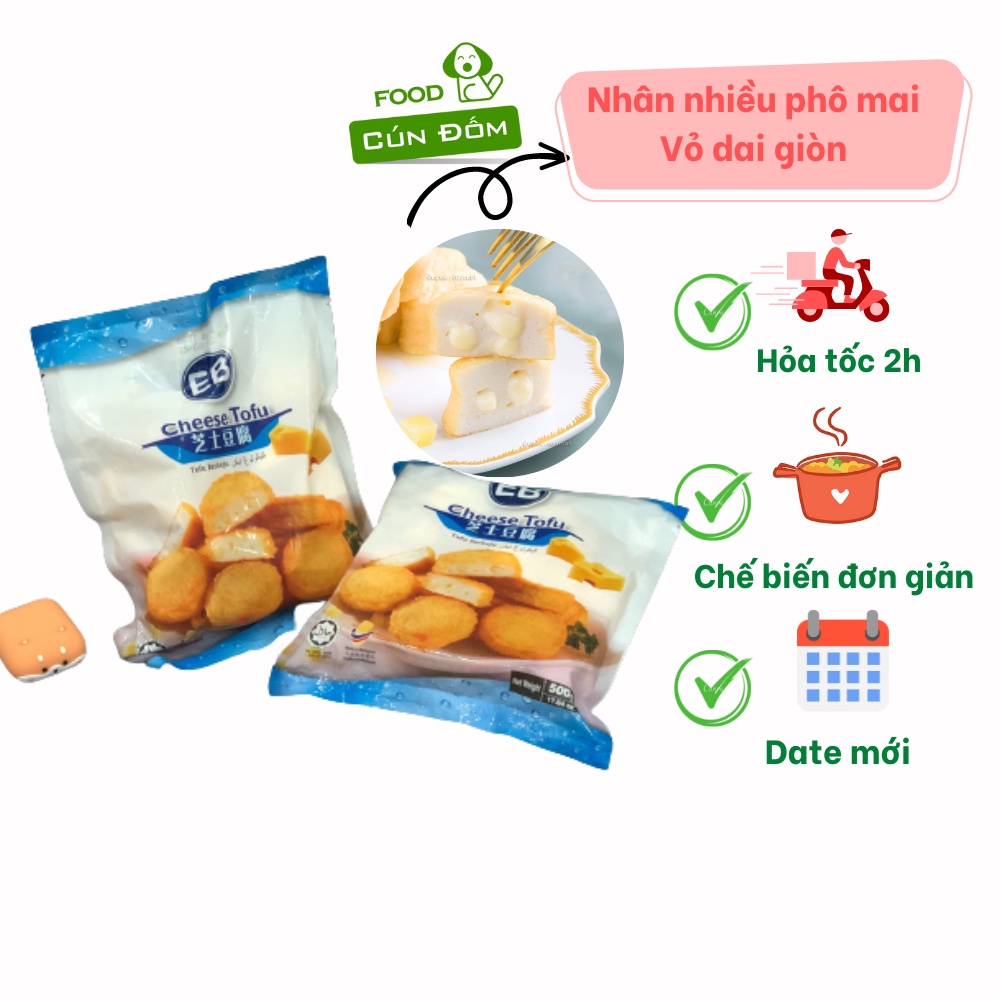 Đậu hũ phô mai EB 500gr hàng chuẩn Kichi, Manwah Haidilao