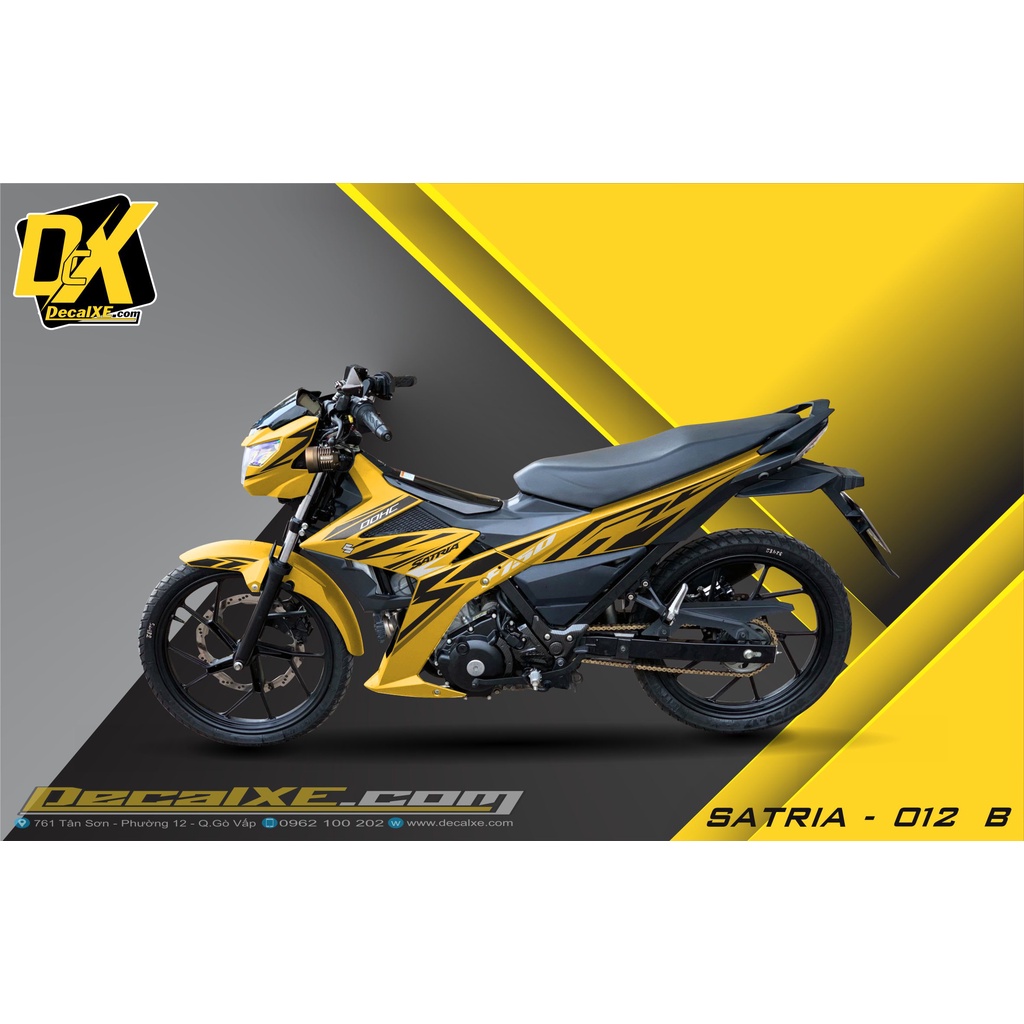 Tem Xe Suzuki Raider - Satria | Chất Liệu Decal Cao Cấp , Chống Nước , Bền màu , Cắt Sẵn | SaRai-0012