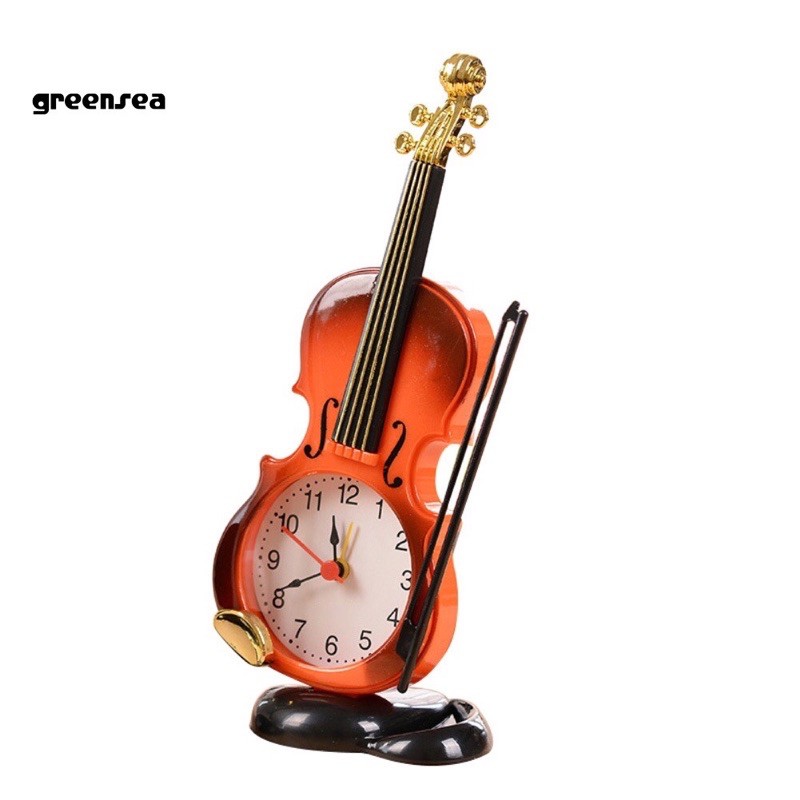 Đồng Hồ Báo Thức Để Bàn Hình Cây Đàn Violin Cổ Điển