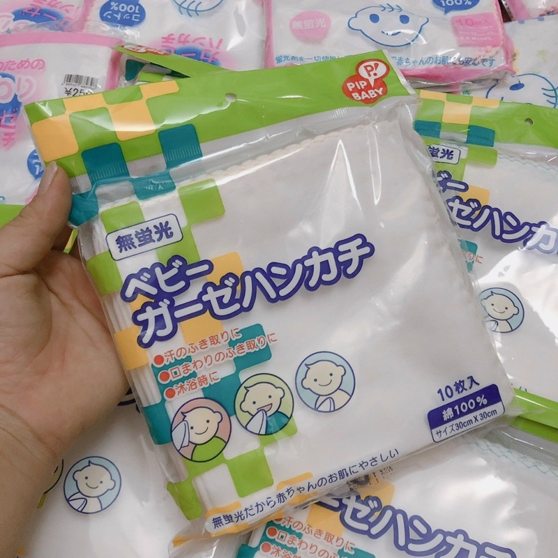 Khăn xô sữa Chuchu Baby cao cấp cho bé túi 10 chiếc siêu tiện lợi Beehouse
