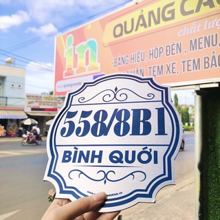 Bảng số nhà cắt CNC