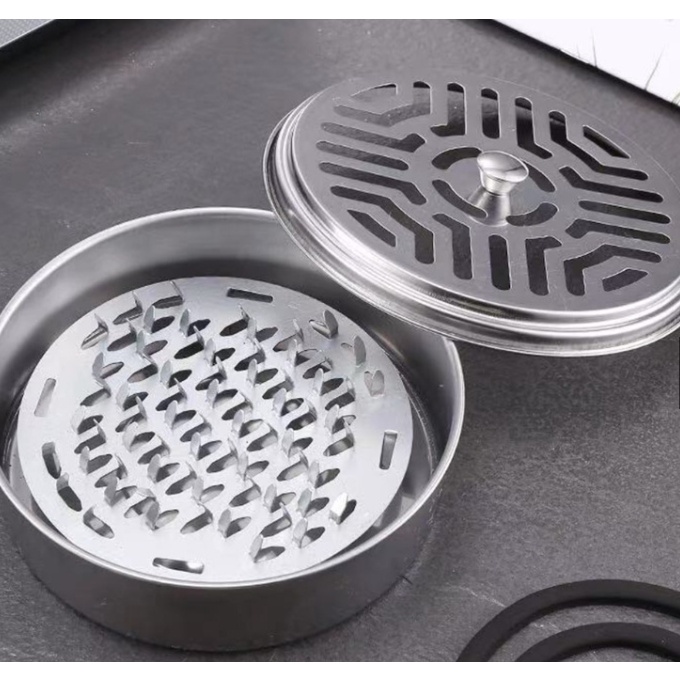 Khay nhang muỗi cao cấp kèm nắp tiện dụng ( giao màu ngẫu nhiên)