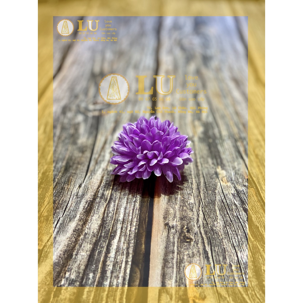 Đầu hoa Cúc xù nhỏ cao cấp, trang trí oản, giỏ hoa quà | LU