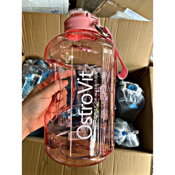 Bình Nước OstroVit 2200ml Tons Of Cup Nhựa An Toàn Không Chứa BPA - Hàng Ba Lan