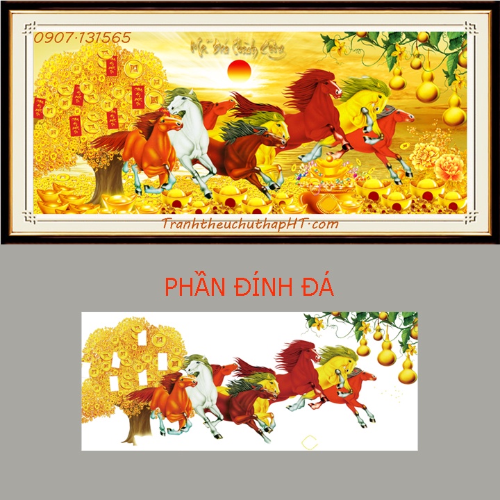 Tranh đính đá Mã đáo thành công VS430, VS431 - tự đính