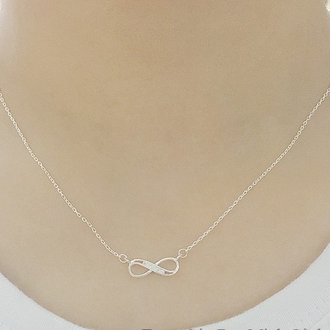 dây bạc vô cực  nhẹ nhàng, nữ tính - Bạc Nomi