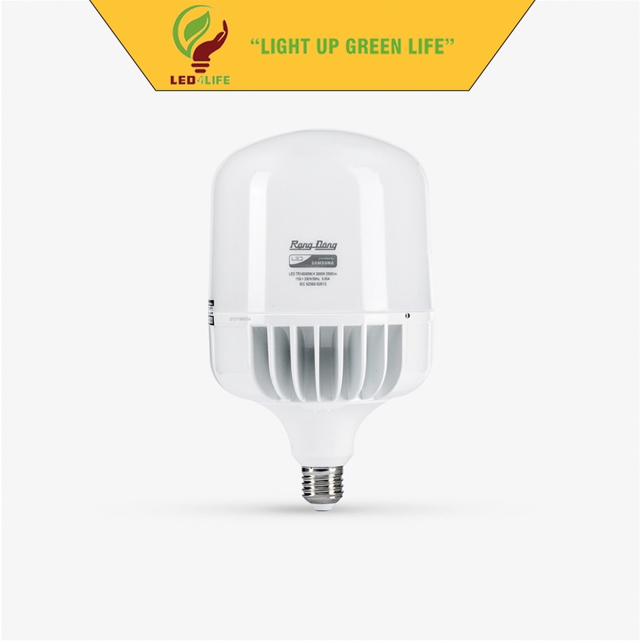 Bóng đèn Rạng Đông LED BULB Trụ nhôm đúc 20W 30W 40W 50W 60W 80W