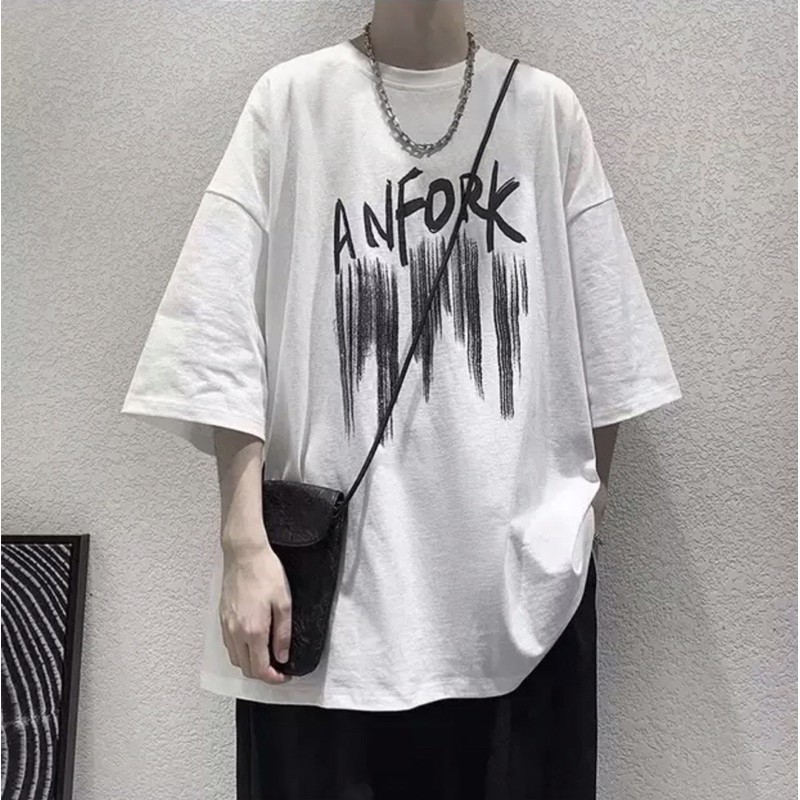 Áo thun trắng in chữ nam nữ unisex phong cách ulzzang Hàn Quốc