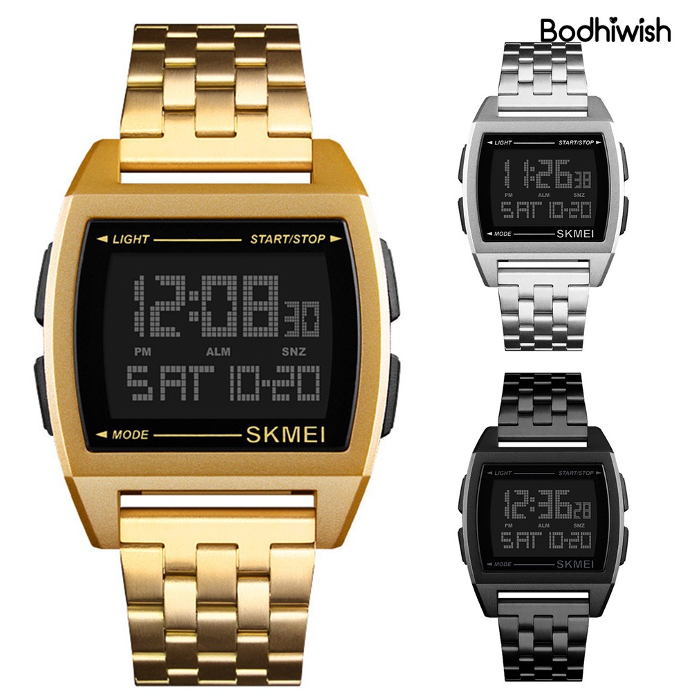 Đồng Hồ Đeo Tay Kỹ Thuật Số Chống Thấm Nước Dành Cho Nam