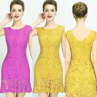 Đầm ren đuôi cá sunshine tay con sang trọng có size lớn