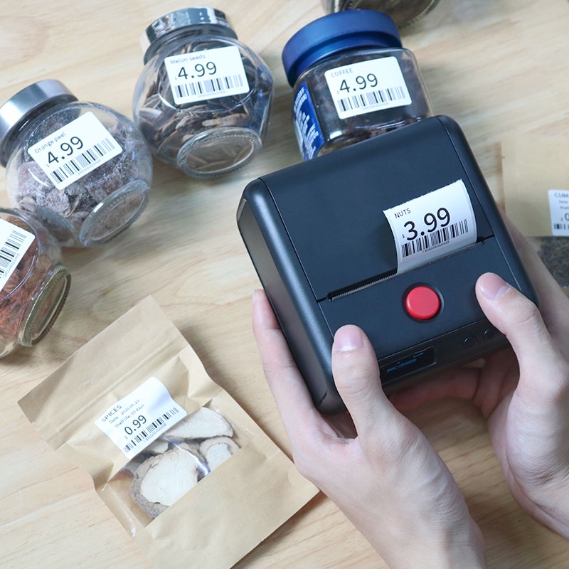 Máy In Nhãn Di Động M200, Bluetooth, In Qua App