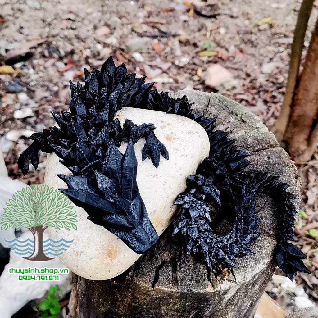 Mô Hình Rồng Crystal_rồng băng cử động khớp linh động bằng công nghệ in 3D trang trí nhà cửa, phong thủy