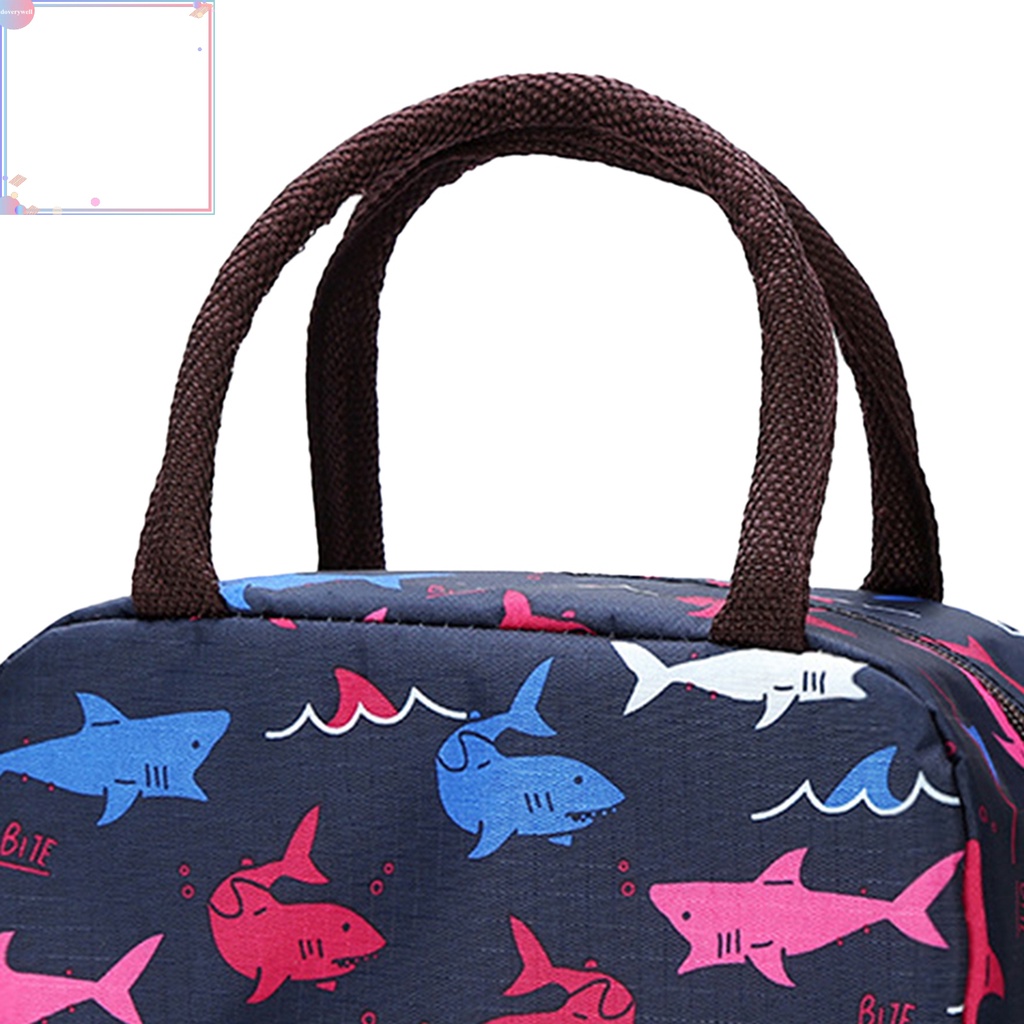 Dove Túi Vải Oxford Đựng Hộp Cơm Trưa Cách Nhiệt Chống Thấm Nước Họa Tiết Hoạt Hình