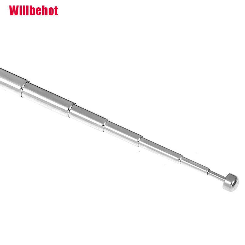 [Willbehot] 7 Sections Telescopic Antenna Aerial Radio Tv Replacement  Instrument-Specific [Hot]