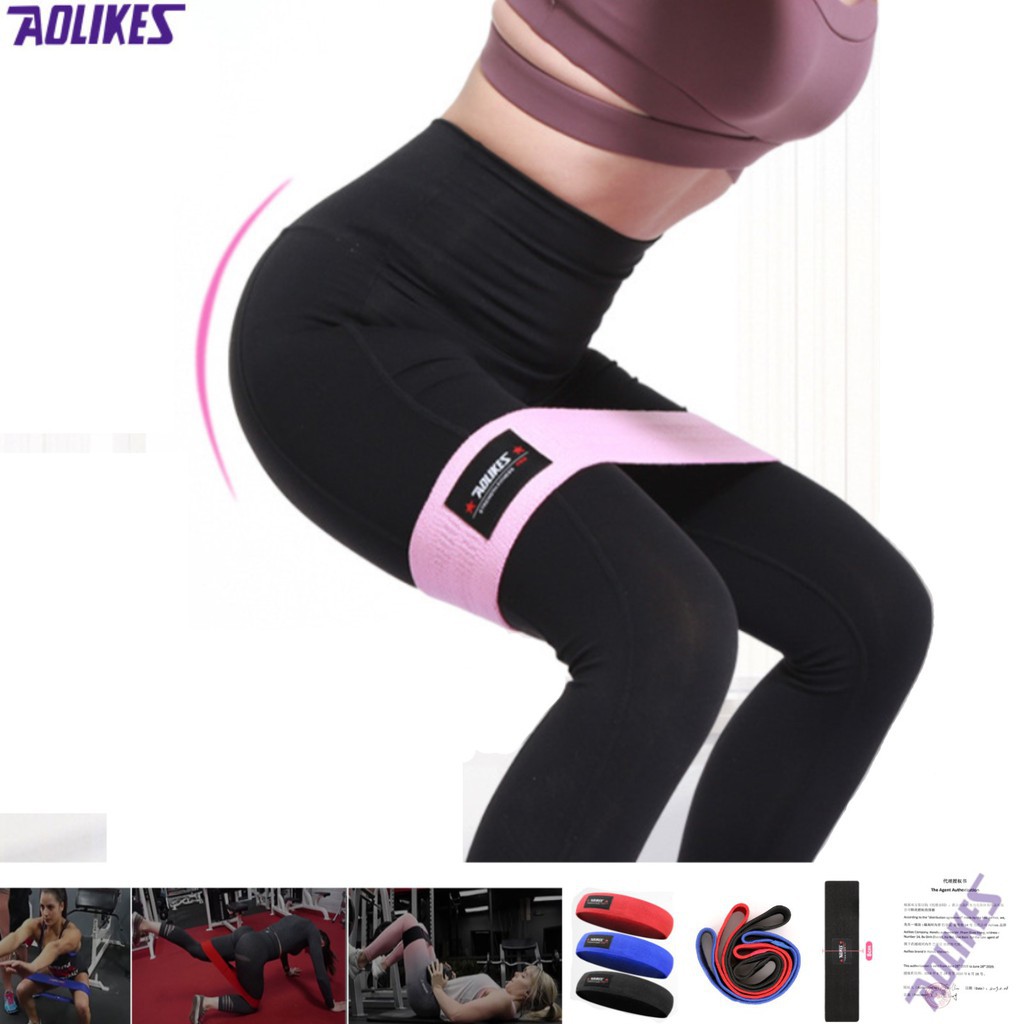 Bán sỉ - Dây đàn hồi kháng lực tập mông AOLIKES RB 3603 3604 3601 (1 chiếc/bộ) chuyên gym chính hãng