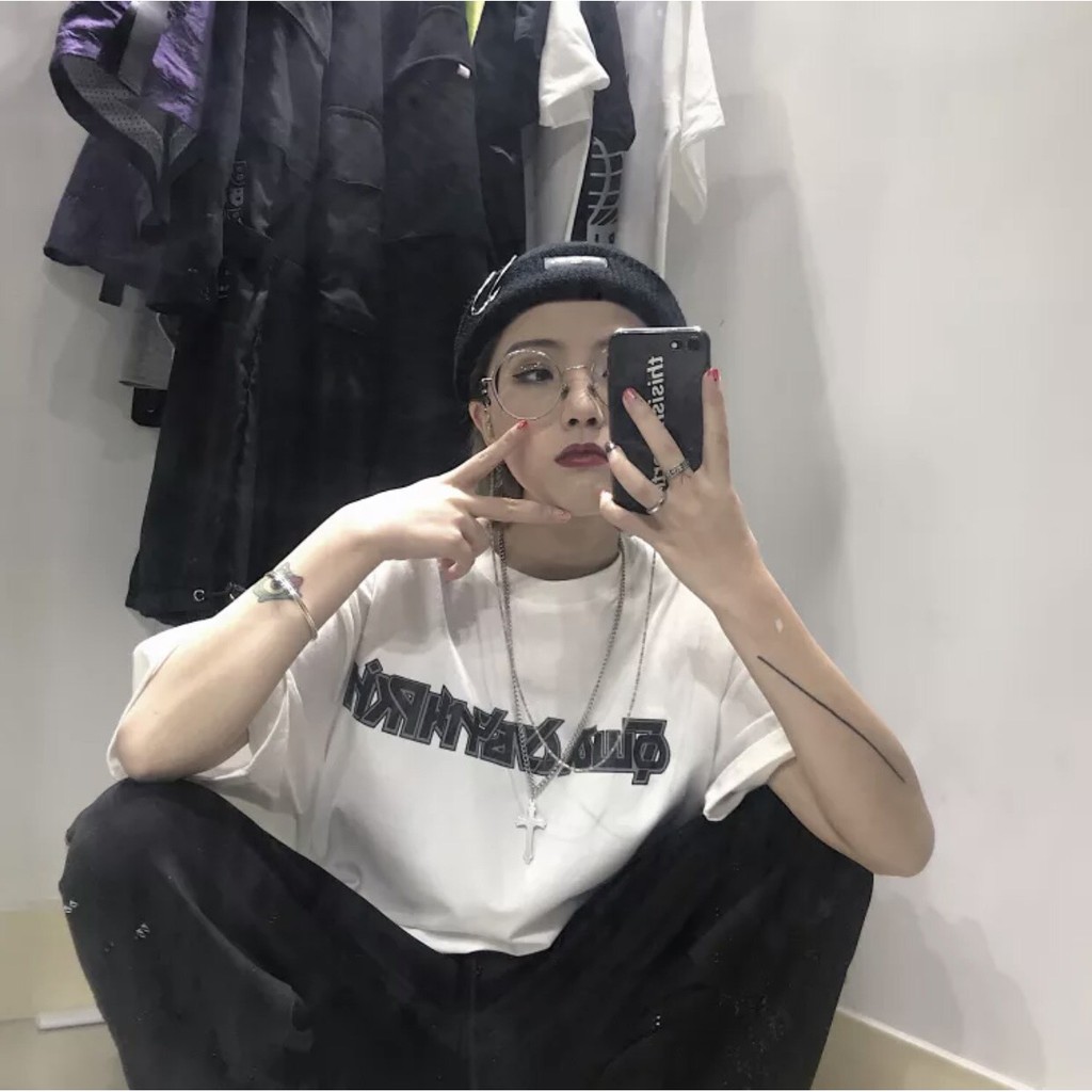 Áo Thun Unisex Nam Nữ Form Rộng Tay Lỡ In CHỮ LATIN Cực Ngầu, Phong Cách UIzzang AT77