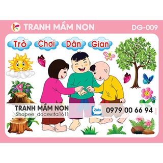 Decal mầm non-góc dân gian khổ lớn