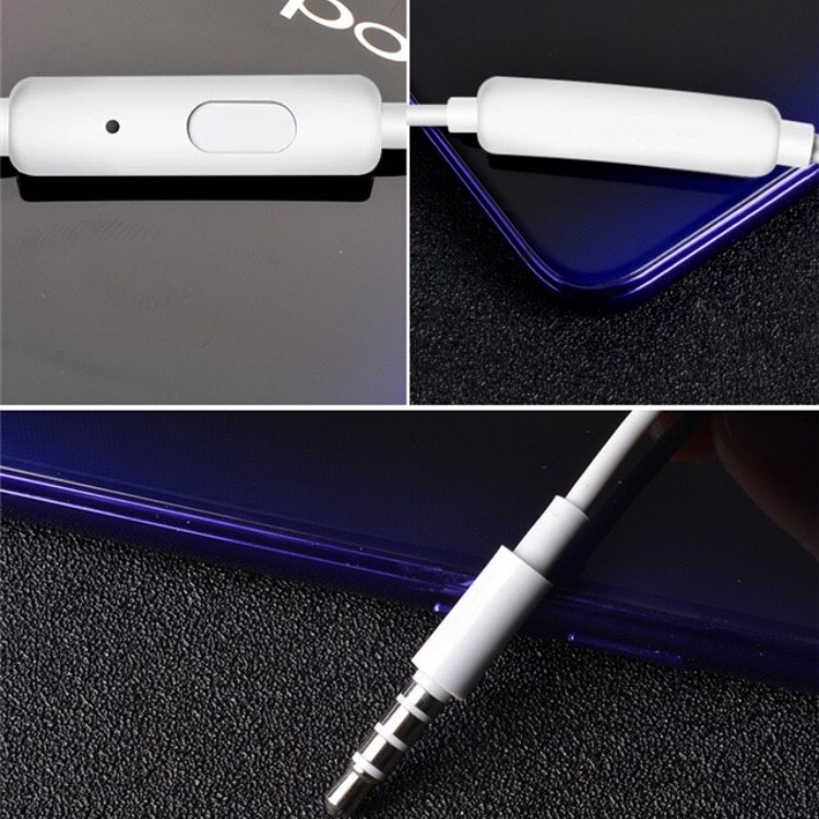 Tai Nghe Nhét Tai Có Dây Jack 3.5mm Cho Oppo R17 R15 Find X F7 F9 Ax5 A3s