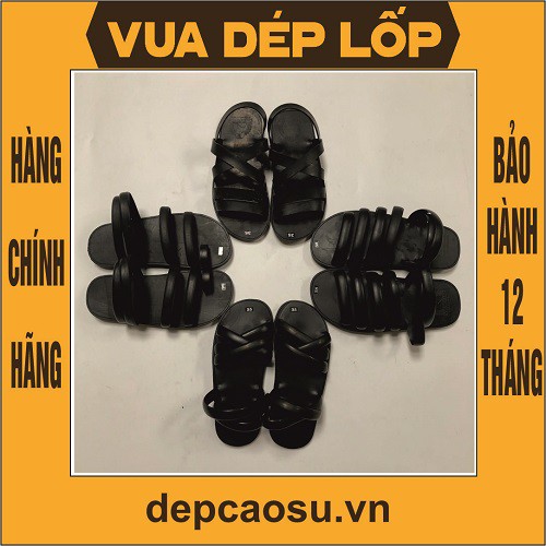 Dép cao su, dép Bác Hồ nhiều mẫu nhiều quai thương hiệu Vua Dép Lốp Phạm Quang Xuân, chính hãng, có bảo hành, ảnh thật