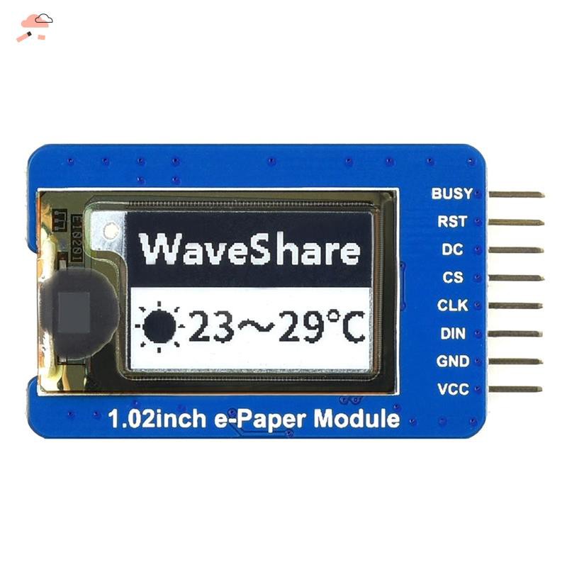 【COD】Waveshare 1.02 Inch Ink Screen Electronic Paper Flexible Ink Screen ule Partially Refreshed for Raspberry Pi